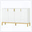 Buffet de luxe avec portes géométriques et rangement-335934336