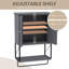 Armoire de salle de bain murale de petite taille avec tablette réglable et barre à serviettes-757938838