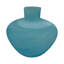 Vase en verre bleu 8 "