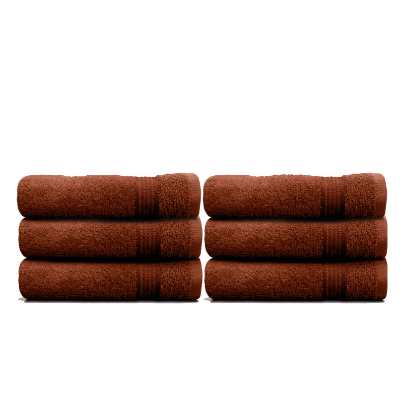 Débarbouillette 100% coton, Brun