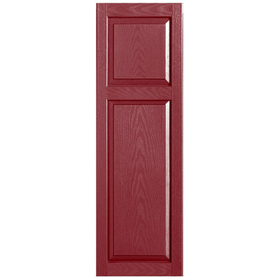 Custom Cottage-style Raised Panel Vinyl Shutters Pair