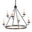 Lustre tambour 6 lumières façon bougie