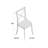 Cramlington Wood and Steel X-Back Side Chair-1308949529