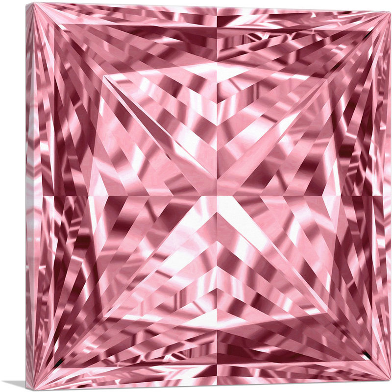 «Pink Princess», impression sur toile tendue, H 36 po x l 36 po x 1,5 po