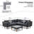4-Pieces Outdoor Wicker Sofa Set