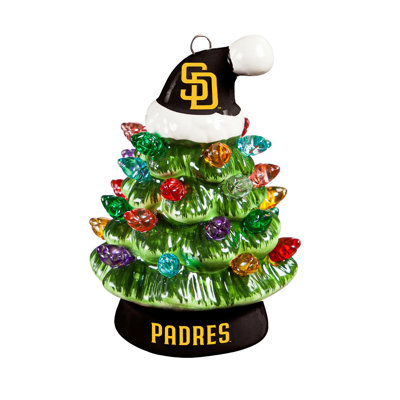 Sapin de Noël miniature DEL San Diego Padres de 10 cm