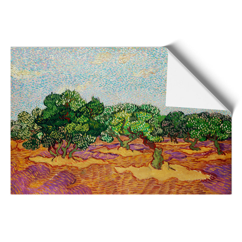 Olive Trees by Vincent Van Gogh - No Frame Painting, 42cm H x 59cm W x 0.1cm D