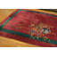 Antique Floral Wool Hand Knotted Pile Coral / Salmon Pink 1920s Rug