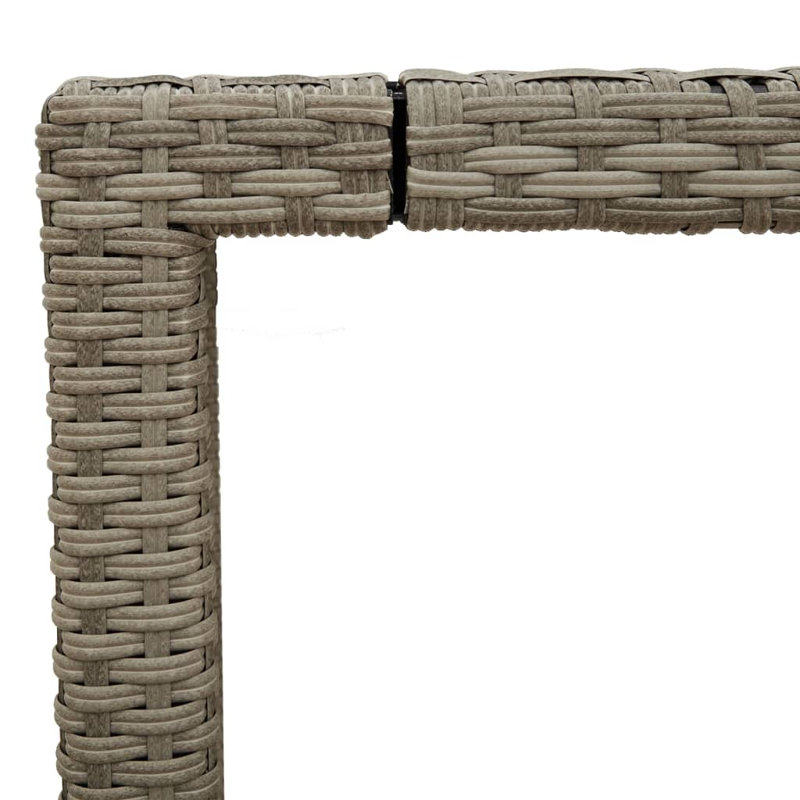 Ajara Square Outdoor Dining Table , 90cm cm W 90cm cm D, Light Grey