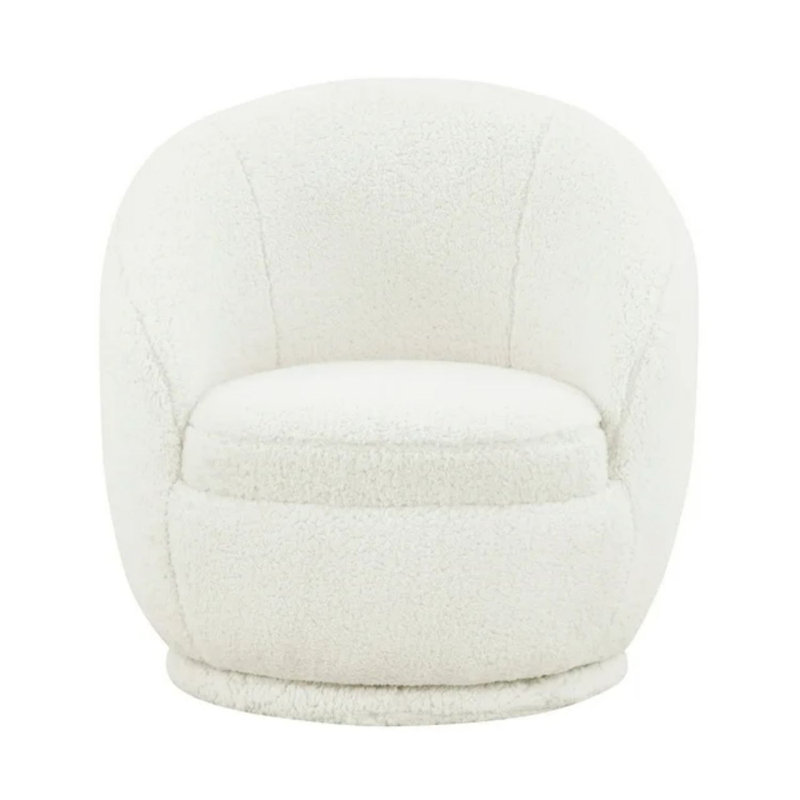 Hasting Upholstered Swivel Barrel Chair