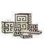 Greek Key Bathroom Storage Container