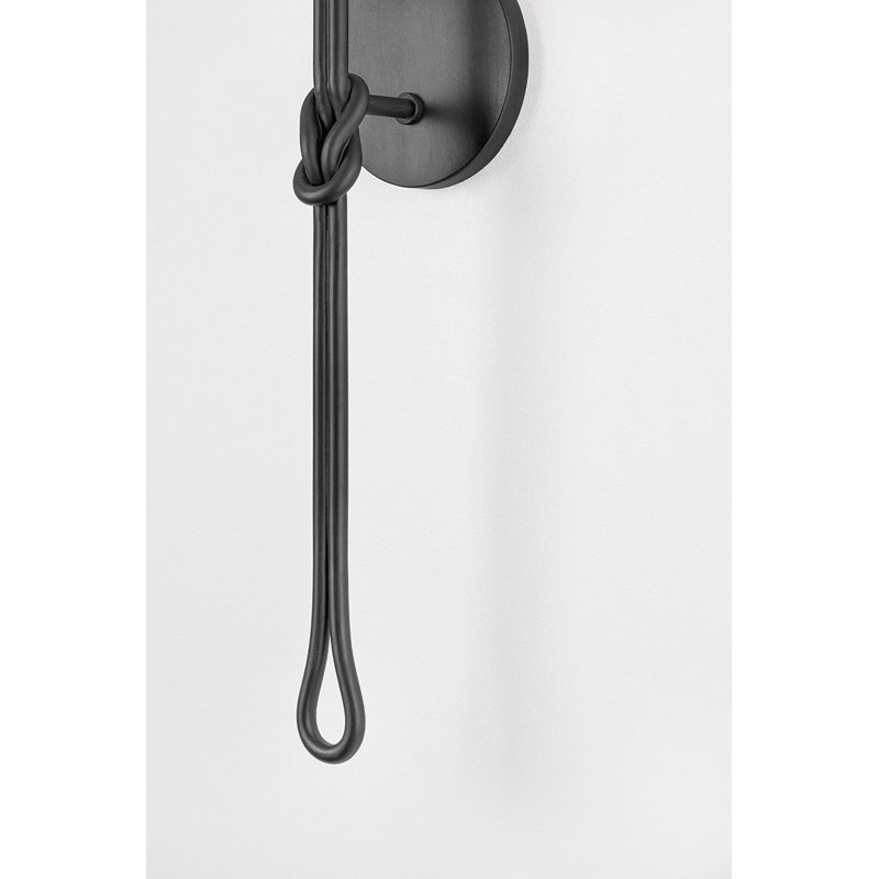Alburgh 1 - Light Wallchiere Sconce, Aged Iron
