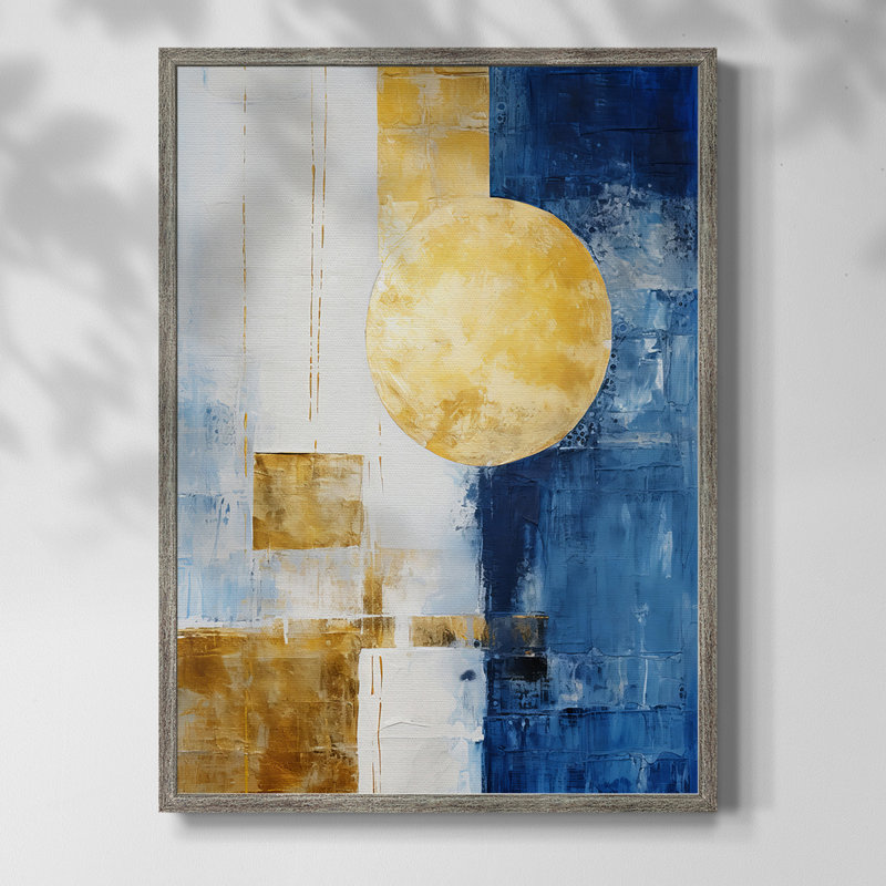 Reproduction encadrée ABSTRACT Series XXVII - bois massif, H 30 po x l 24 po
