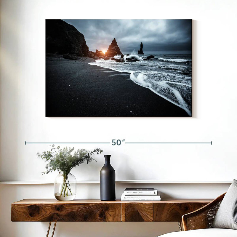 Plage de sable noir Gillard Reynisfjara, H 26 po x l 39 po
