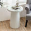 Table d'appoint d'extérieur H 24 po MGO Terrazzo, blanc