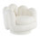 Serpentine Upholstered Swivel Barrel Chair