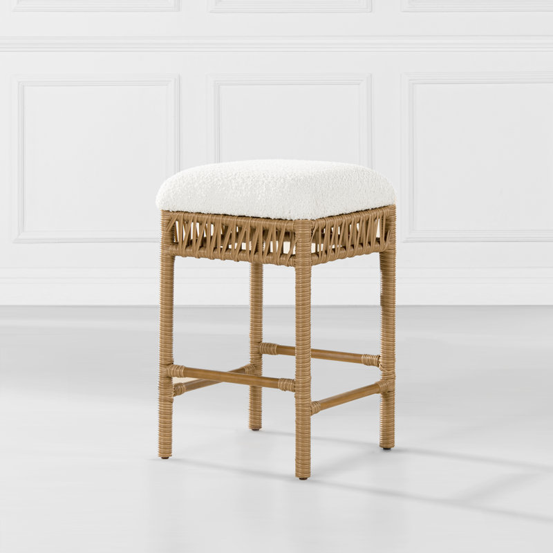 Rubicon Upholstered Boucle Counter Stool
