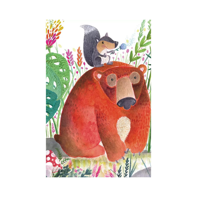 Décoration murale pour enfant Forest Pals II, Toile tendue, H 12 po x l 8 po x P 0,75 po