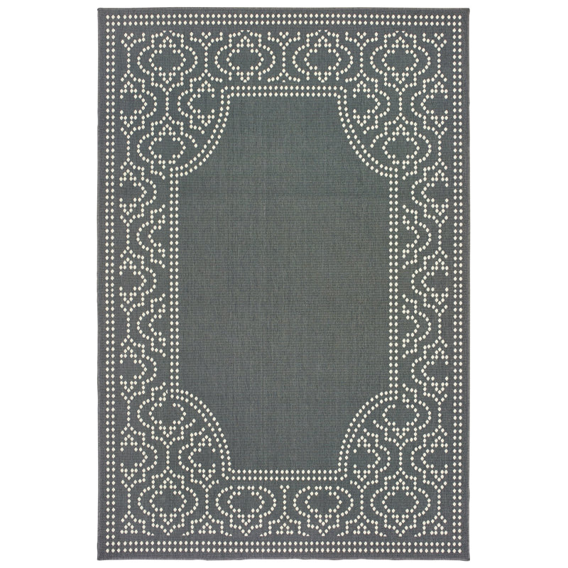 Junor Oriental Indoor / Outdoor Rug, Rectangle 5'3" x 7'6"