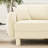Beige 3 U Shape Boucle Fabric Sectional With Shell-Shaped , 2 Movable Ottomans And Cylindrical Legs For Office Relax In Home Couch Distinctive Ottomans, Relaxing At Bedroom-1450041404