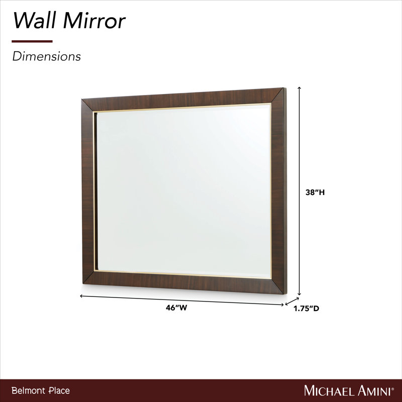 Belmont Place Solid Wood Beveled Mirror
