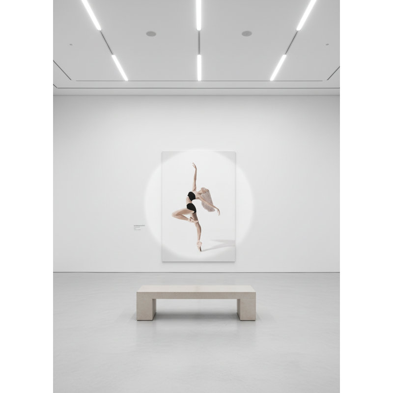 Suspended Grace Framed Canvas Wall Art by Kasian Art Studio - Black Frame