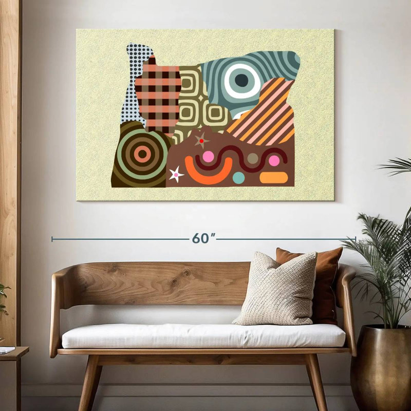 Oregon State Map, 34" H x 51" W
