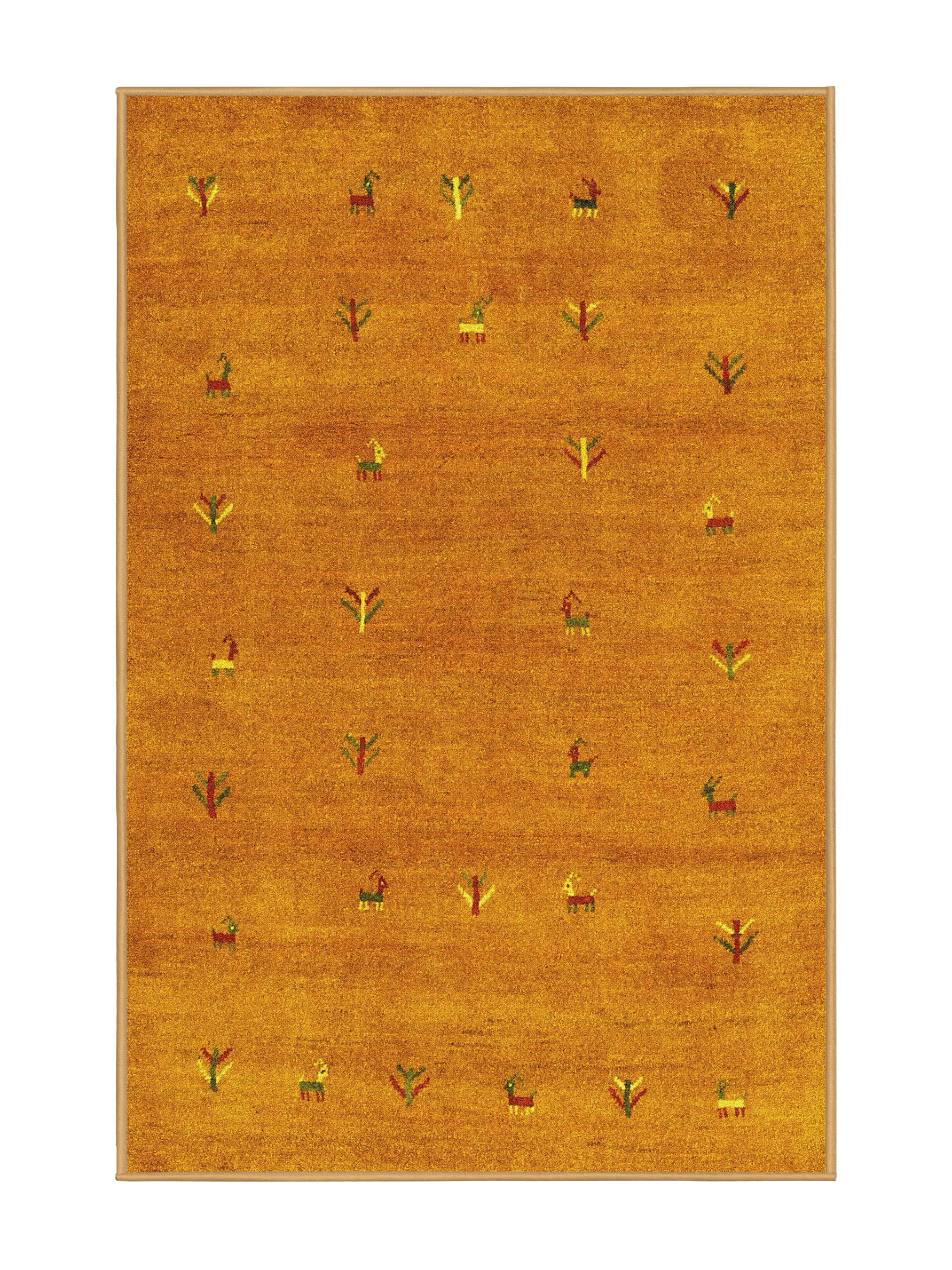 Factory Select Area Rug Foundry Select Machine Woven Polyester Area Rug in Orange | Wayfair