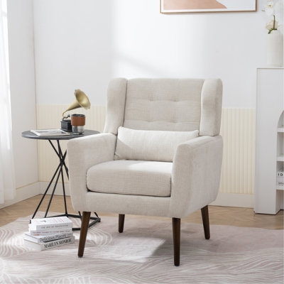 Chaise d'appoint moderne rembourrée de mousse et rembourrée de mousse Chaise de lecture confortable