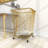 Metal Deep Set Metal Mesh Laundry Basket Storage Cart with Wheels and Handles-62972726-62972723