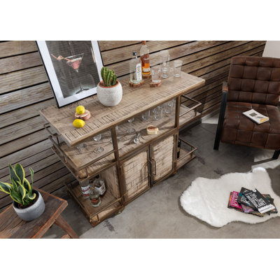 Heavy Industry Solid Wood Kitchen Cart