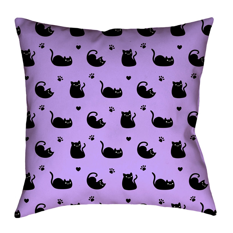 Housse de coussin Katelyn Elizabeth, 26 po x 26 po, Polyester sergé, Mauve