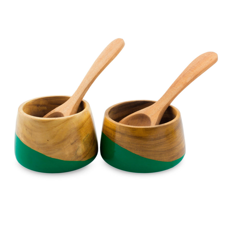 Union Rustic Trinh Wood Condiment Server