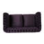 Canapé Chesterfield classique avec capitonnage à boutons profonds et détails cloutés pour un confort et un style élégants-129379369