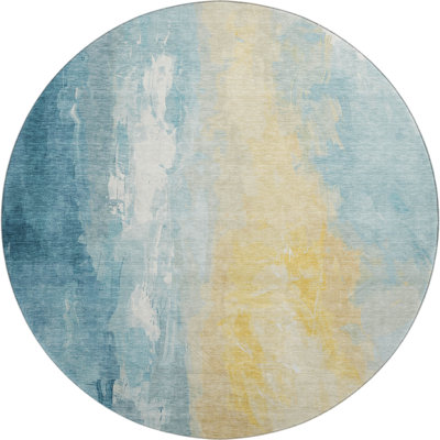 Premium Machine Washable Mayfield AMF1844 Abstract Rug