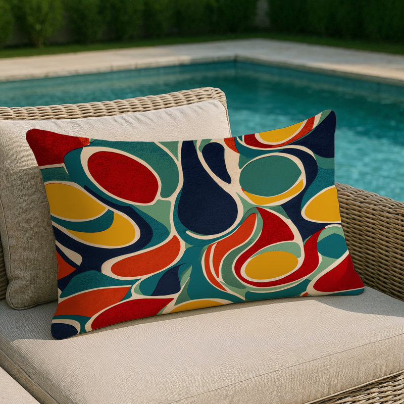 Witty Loop Indoor And Outdoor Pillow, Rectangle 20"H x 14"W