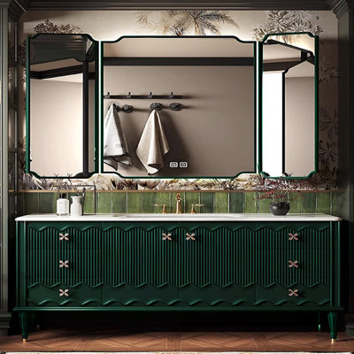 Armoire de salle de bain rétro sur pied