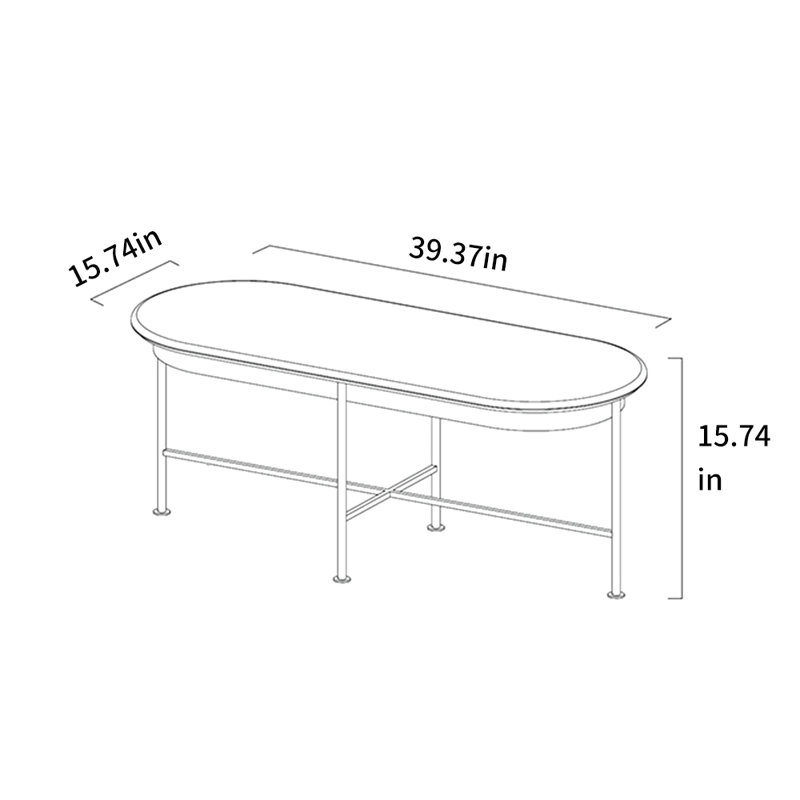 Table basse en bois massif, Burlywood