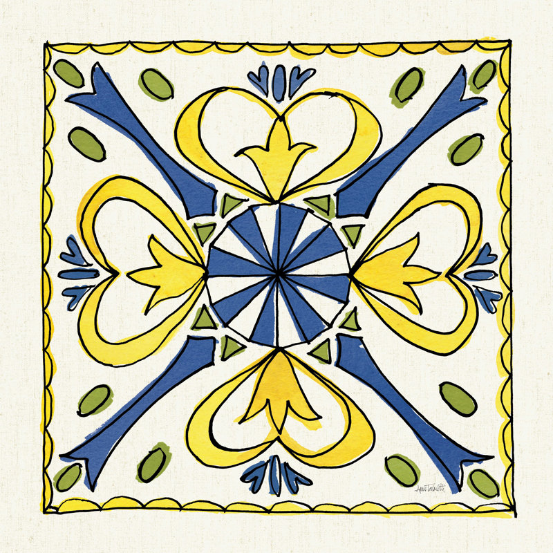 Citron Tiles III, H 12 po x l 12 po