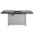 Extendable Rectangle Aluminum Alloy Fire Pit Table, 50,000BTU