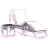  Sun Lounger Set Of 2 Grey PE Rattan 2-Seater-468119638-468119640