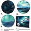 «Islandais Borealis Winter S Aurora I - Aurora Borealis», ensemble de 4 pièces d'art mural-2069356076