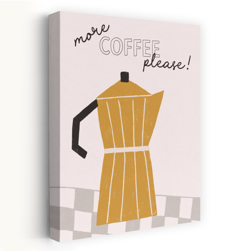 Art contemporain Moka Pot Coffee, H 36 po x l 24 po