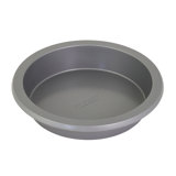 9-In Nonstick Aluminized Steel Round Cake Pan, Contour Silver