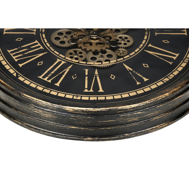 Round, Gear Mechanism, Large Oversized, Wall Clock