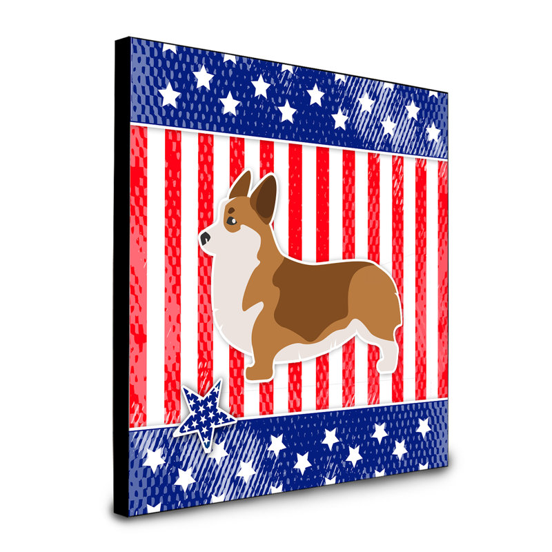 Panneau mural pour l’art américain dog Duro, Corgi