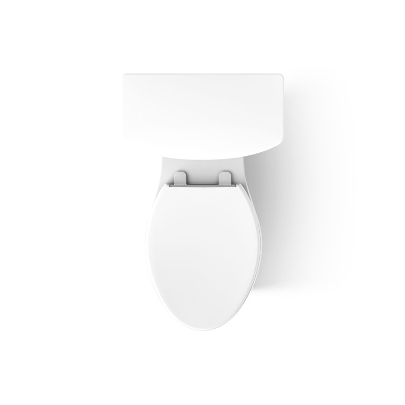 Corbelle Tall Continuousclean Two-Piece Elongated Toilet With Skirted Trapway 1.28 Gpf, White