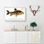 Streaked Salmon Fish by M.E. Bloch - Wrapped Canvas-55318871