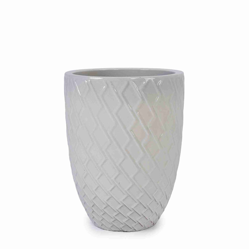 Pot de fleurs en céramique de haute qualité, Blanc lait
