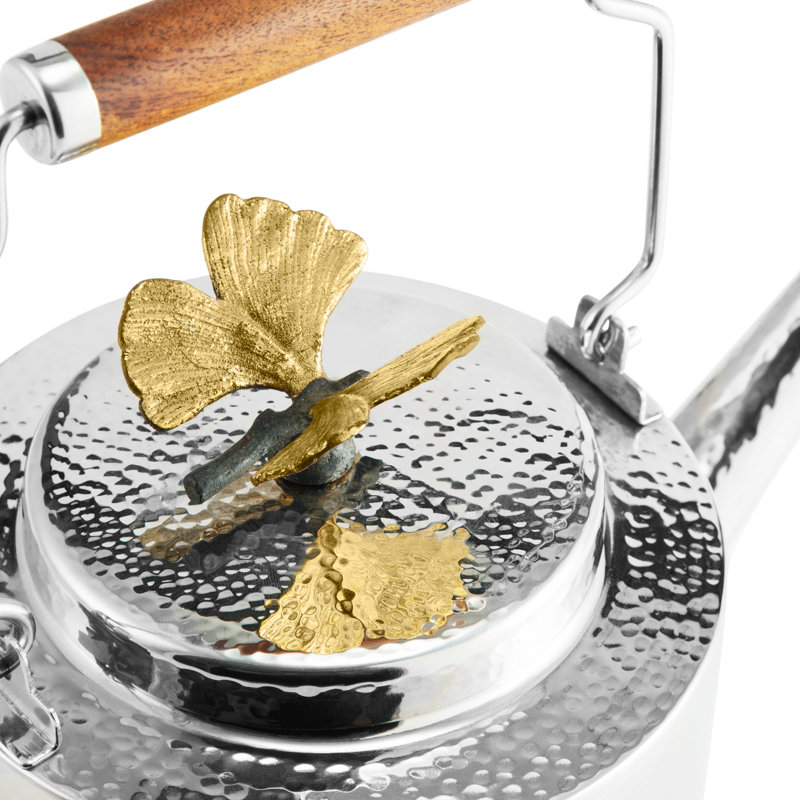 Butterfly Ginkgo Stainless Steel Teapot